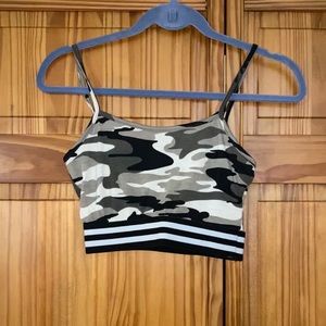 Camouflage crop top